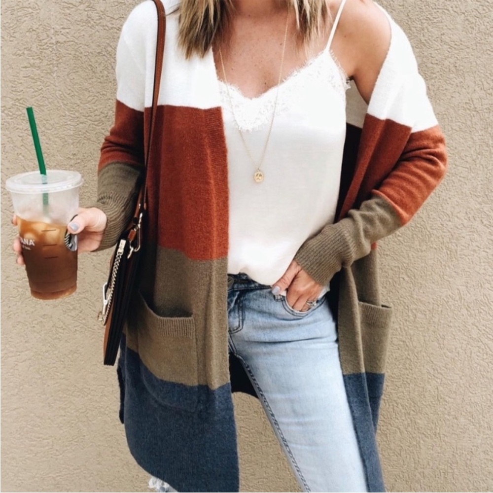 Madewell Kent Striped Cardigan Sweater Size Small